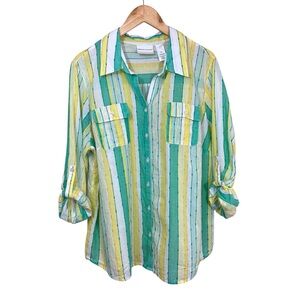 Alfred Dunner Women’s Spring Cotton blouse. Size 18W